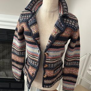 Telluride Fairisle sweater in size Small lambs wool blend